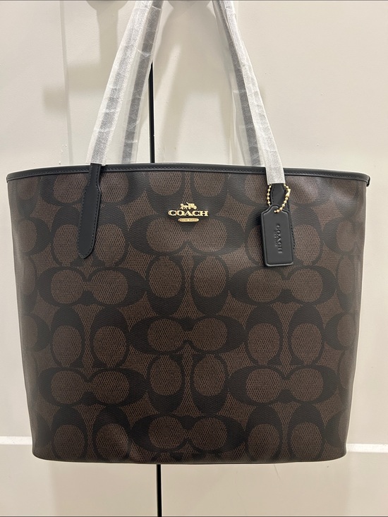 Coach Handbags - Coach (NWT) Large City Tote Bag In Maxi Signature Canvas